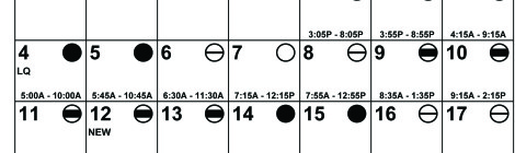 October 2015 fishing calendar showing best and poor fishing days.