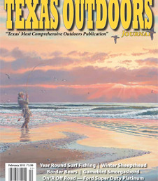 Fisherman casting a line at sunset on a Texas beach.