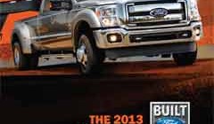 The 2013 Ford Super Duty truck in action, built tough.